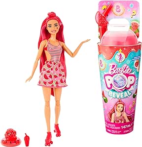 Barbie Pop Reveal Juicy Fruits röd watermelon