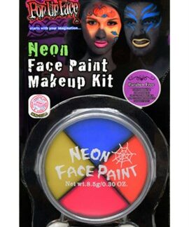 Neon face paint kit